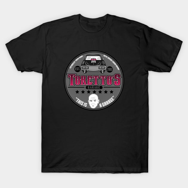 Toretto's Garage T-Shirt by carloj1956